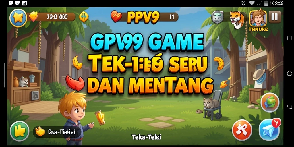 Antarmuka permainan PPV99 yang menampilkan berbagai teka-teki menarik.