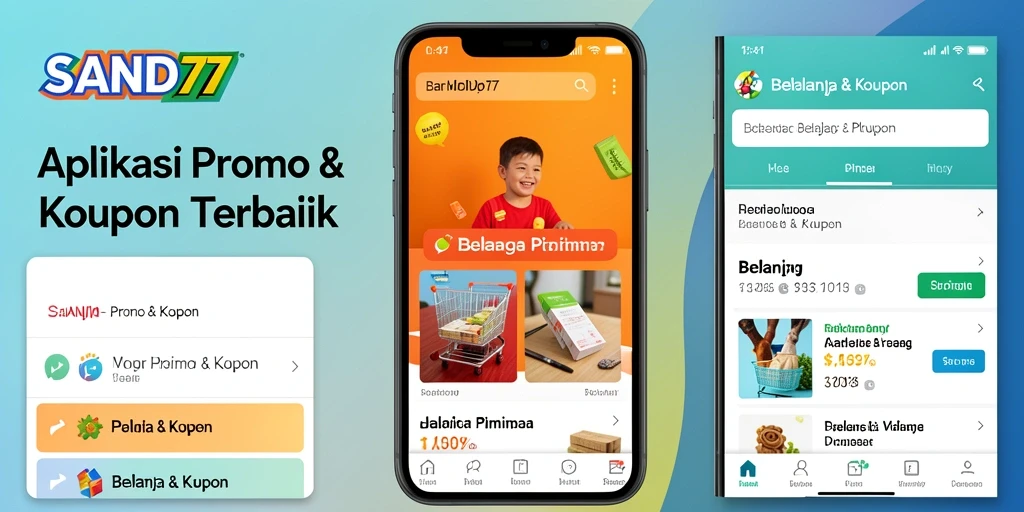 Tampilan antarmuka SAND77 dengan berbagai promo menarik dan mudah diakses.
